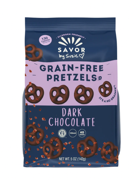 Dark Chocolate Low Sugar Grain Free Pretzels