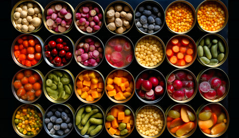 Canned Fruits, Vegetables, Soups