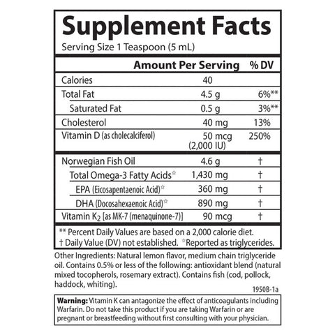 Carlson Omega•3 + D&K 200ml