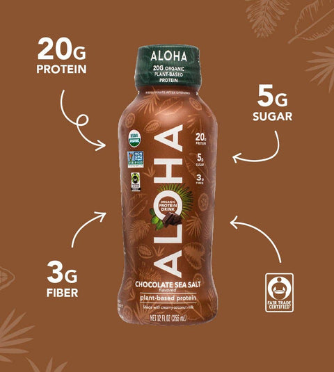 12oz Chocolate Sea Salt Protein Drink - Island Health Hut