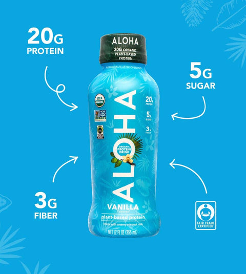 12oz Vanilla Protein Drink - Island Health Hut