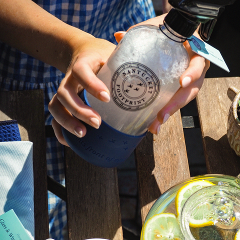 Nantucket Glass Cleaning Bottle With Silicone Base