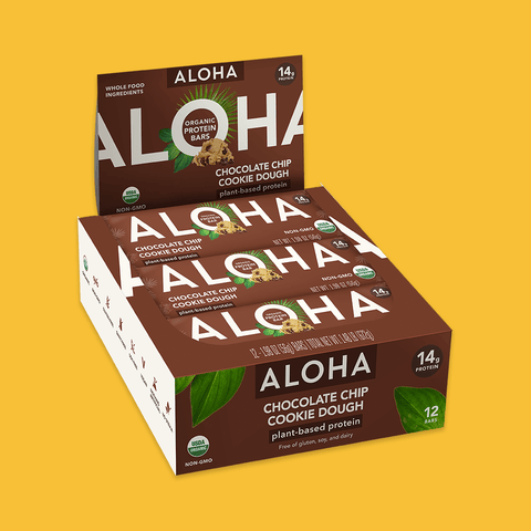 Aloha Chocolate Chip Cookie Dough 14g Protein Bar