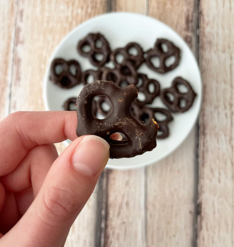 Dark Chocolate Low Sugar Grain Free Pretzels