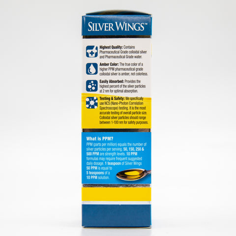 Silver Wings Colloidal Silver 50 ppm - Dropper