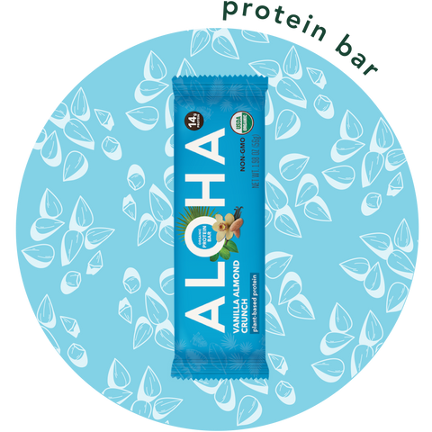 Aloha Vanilla Almond Crunch 14g Protein Bar