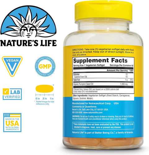 Nature's Life Pumpkin Seed Oil