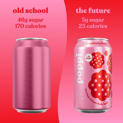 Poppi Prebiotic Soda - Raspberry Rose