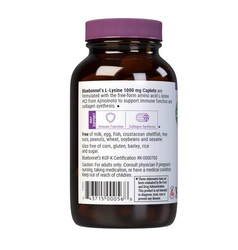 L-Lysine 1000mg by Bluebonnet