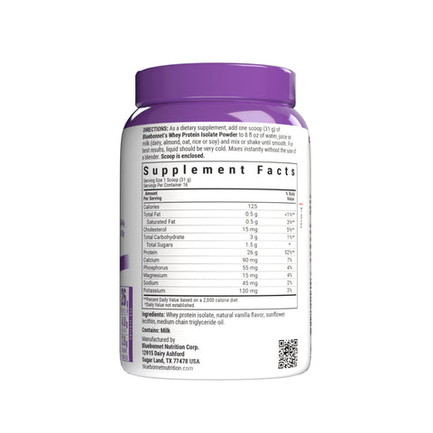 Bluebonnet Whey Protein Isolate - Original