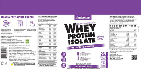 Bluebonnet Whey Protein Isolate - Original