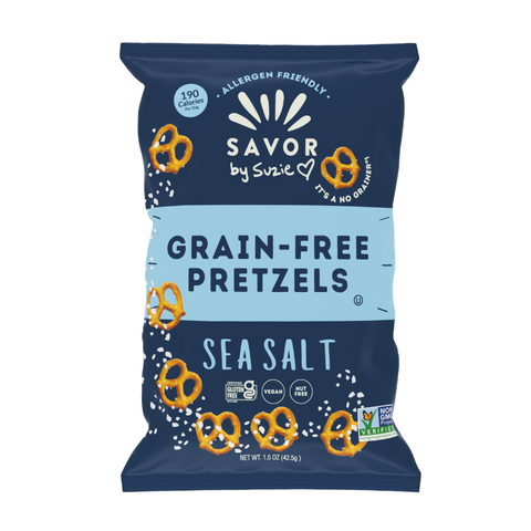 Sea Salt Grain Free Pretzels Mini Bags 1.5 oz