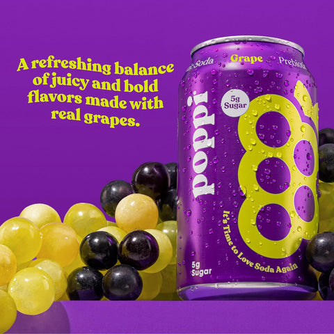 Poppi Prebiotic Soda - Grape