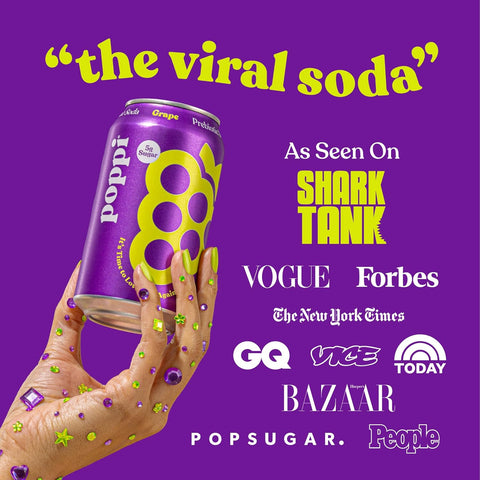 Poppi Prebiotic Soda - Grape