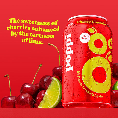 Poppi Prebiotic Soda - Cherry Limeade