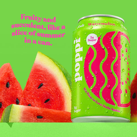 Poppi Prebiotic Soda - Watermelon