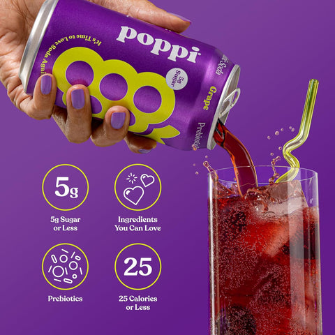 Poppi Prebiotic Soda - Grape