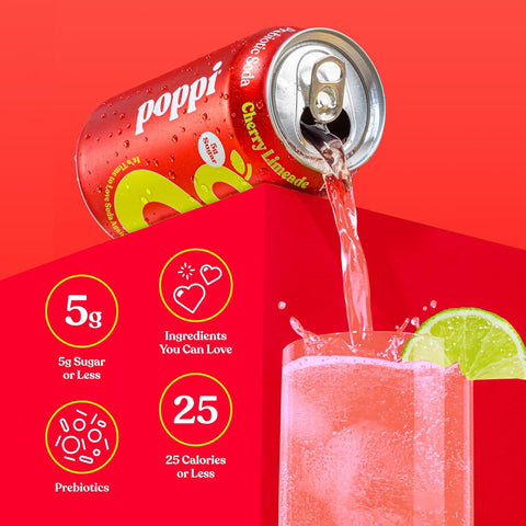 Poppi Prebiotic Soda - Cherry Limeade