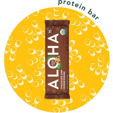 Aloha Chocolate Chip Cookie Dough 14g Protein Bar