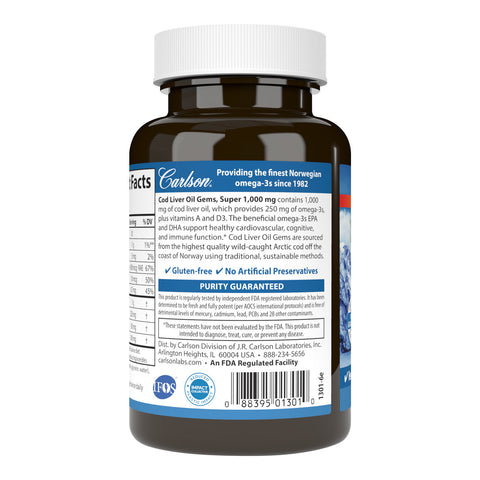 Carlson Cod Liver Oil 1000mg