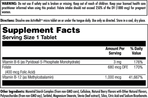 B-6 B-12 & Folic Acid by KAL