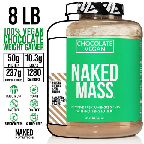 Naked Mass Vegan Weight Gainer - Chocolate