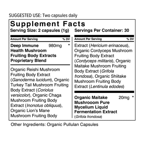 Wholesun Deep Immune Health Mushroom Capsule