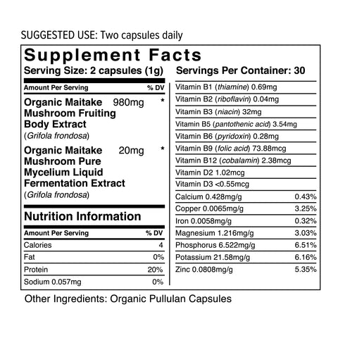 Wholesun Maitake Mushroom Capsule