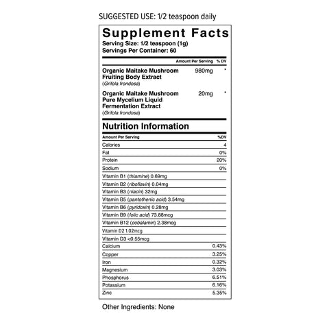 Wholesun Maitake Mushroom Powder