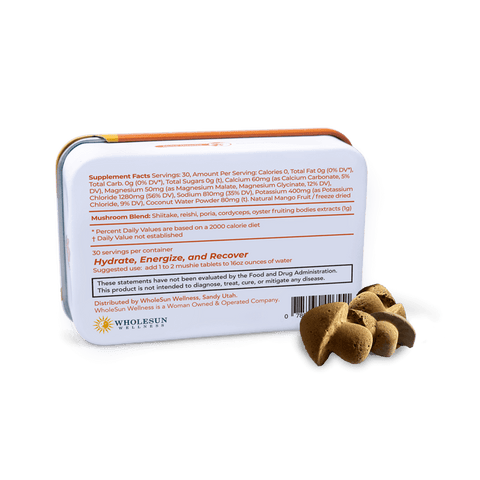 Wholesun Mycolytes - Dissolvable Mushroom Electrolytes Tablets