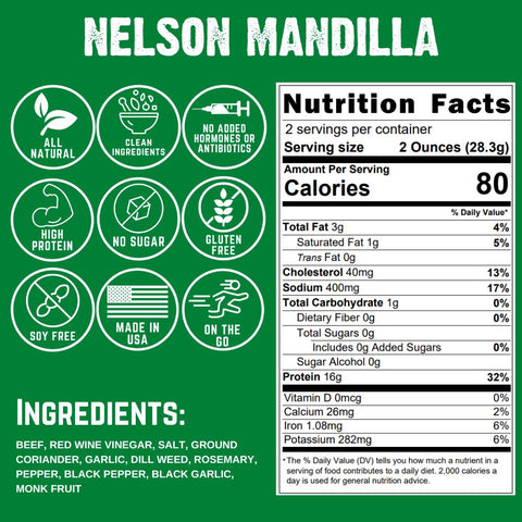 Nelson Mandela Biltong Jerky