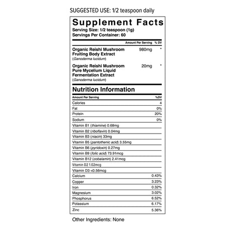 Wholesun Reishi Mushroom Powder