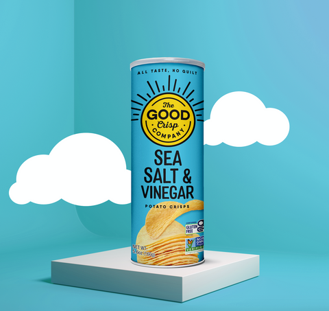 Sea Salt & Vinegar Chips - 5.6oz Cans