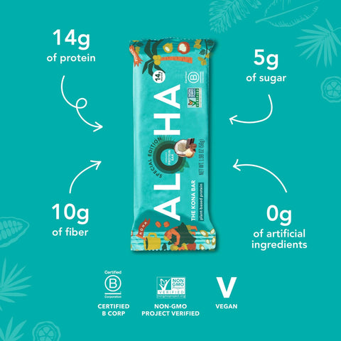 Aloha The Kona Bar 14g Protein - Single Bar