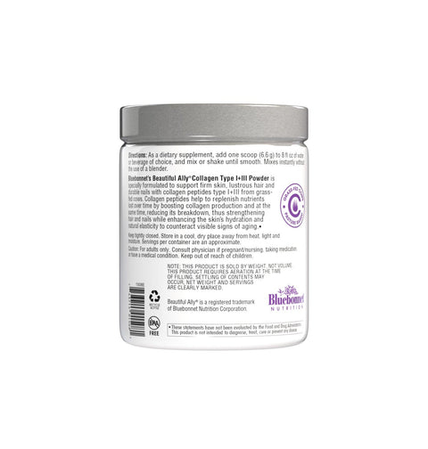 BeautifulAlly Collagen Type I + III - Island Health Hut