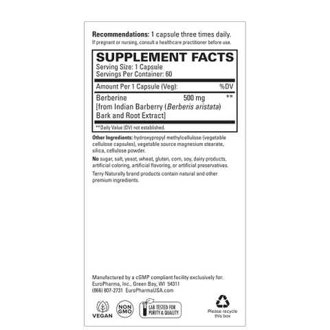 Berberine by Terry Naturally - Island Health Hut