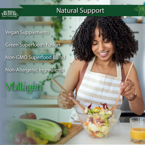 Buried Treasure Green Fusion Vegan Collagen - Island Health Hut