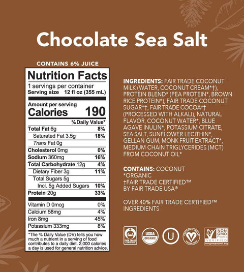 12oz Chocolate Sea Salt Protein Drink