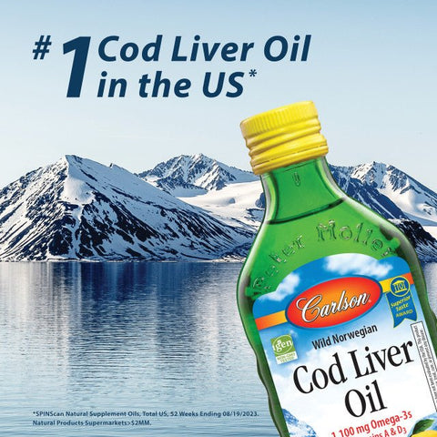 Carlson Cod Liver Oil Liquid - Island Health Hut