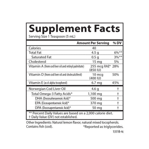 Carlson Cod Liver Oil Liquid - Island Health Hut