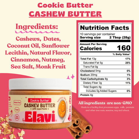 Cookie Butter Cashew Butter: Vegan, Gluten Free - Island Health Hut