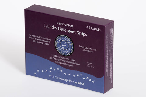 Nantucket Biodegradable Unscented Laundry Detergent: 48 strips/box