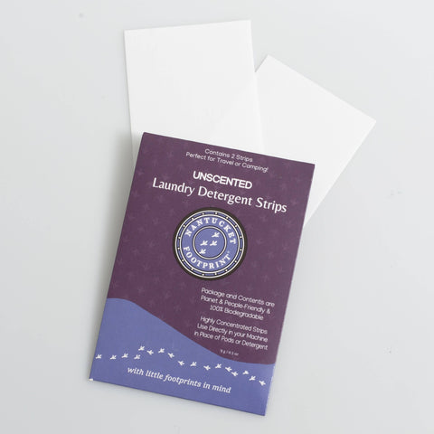 Travel Concentrated Laundry Detergent Strips | 2 Strips/unit: Unscented