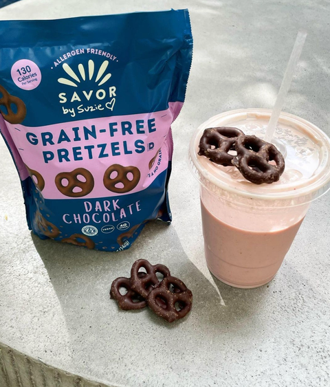 Dark Chocolate Low Sugar Grain Free Pretzels