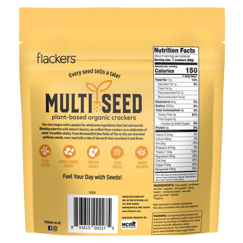 Flackers Multi Seed Cheeze - Pleaze - Island Health Hut