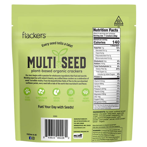 Flackers Multi Seed Spicy Chili Lime - Island Health Hut