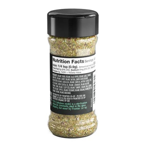Frontier Lemon Pepper Salt Free - Island Health Hut