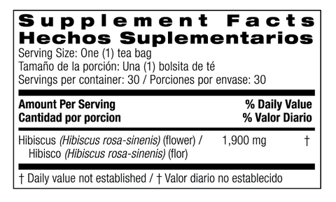 Hibiscus Tea by Bio Nutrition - Island Health Hut