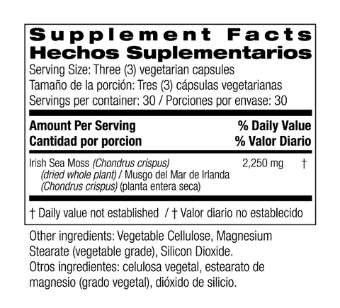 Irish Sea Moss by Bio Nutrition - Island Health Hut