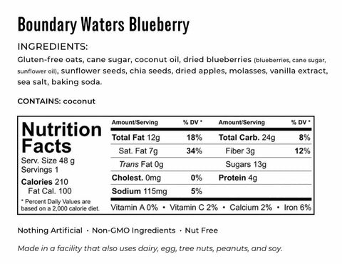 KaKookies - Boundary Wtr Blueberry - Island Health Hut